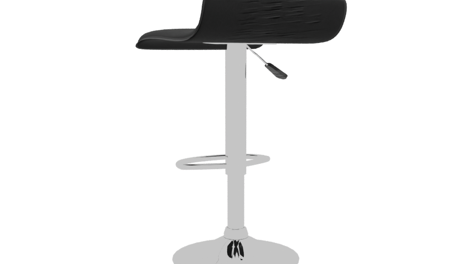 Sleek Modern Bar Stool 3D - Professional 3D Model Render 4