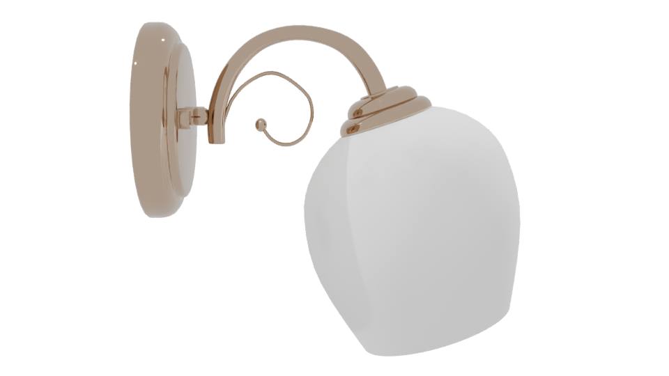 Stylish Modern Wall Light Fixture - Professional 3D Model Render 8