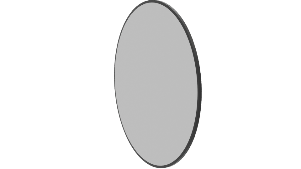 Glossy Round Mirror 3D Model - Professional 3D Model Render 13