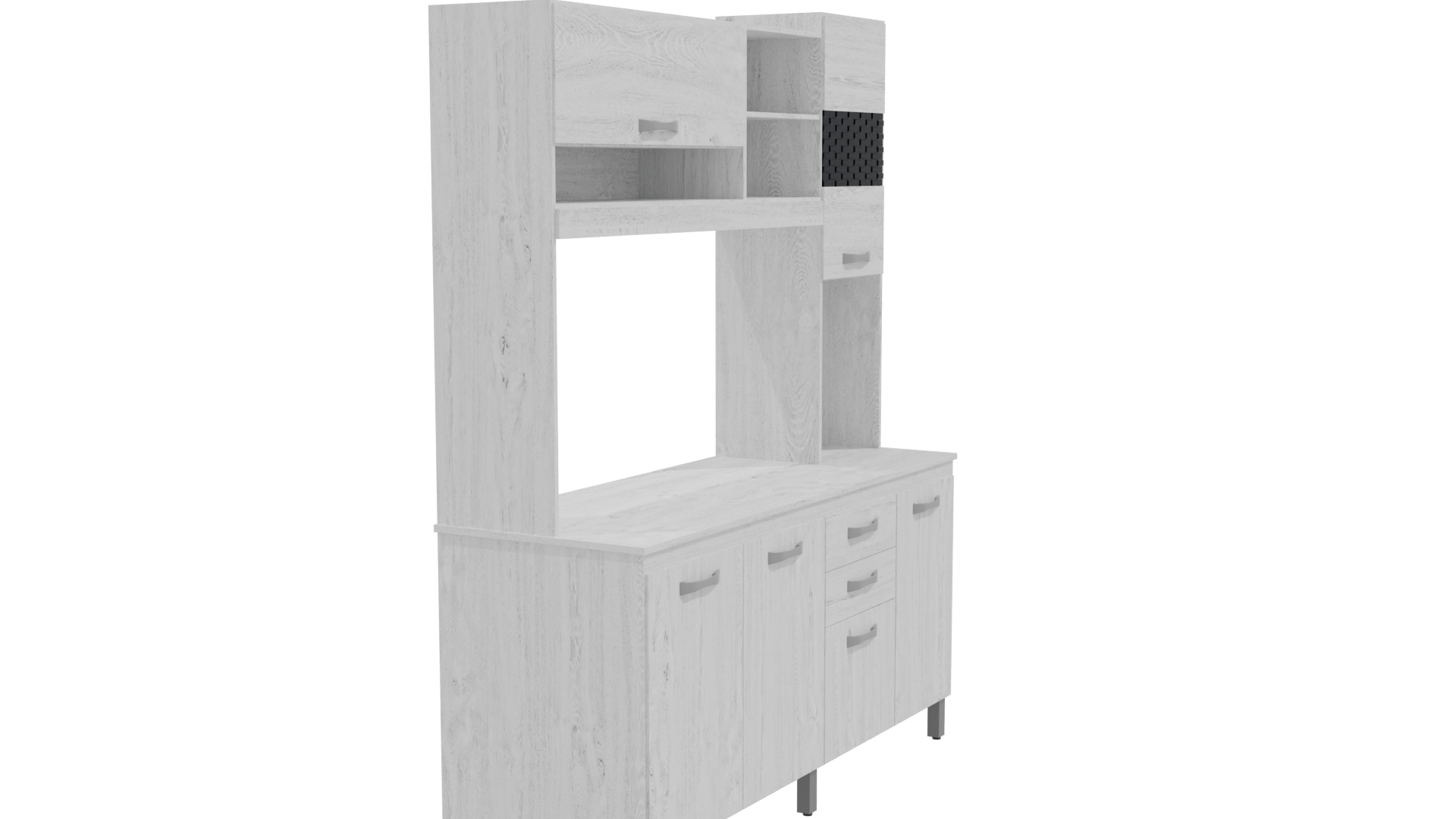 Stylish Kitchen Storage Unit 3D - Professional 3D Model Render 24