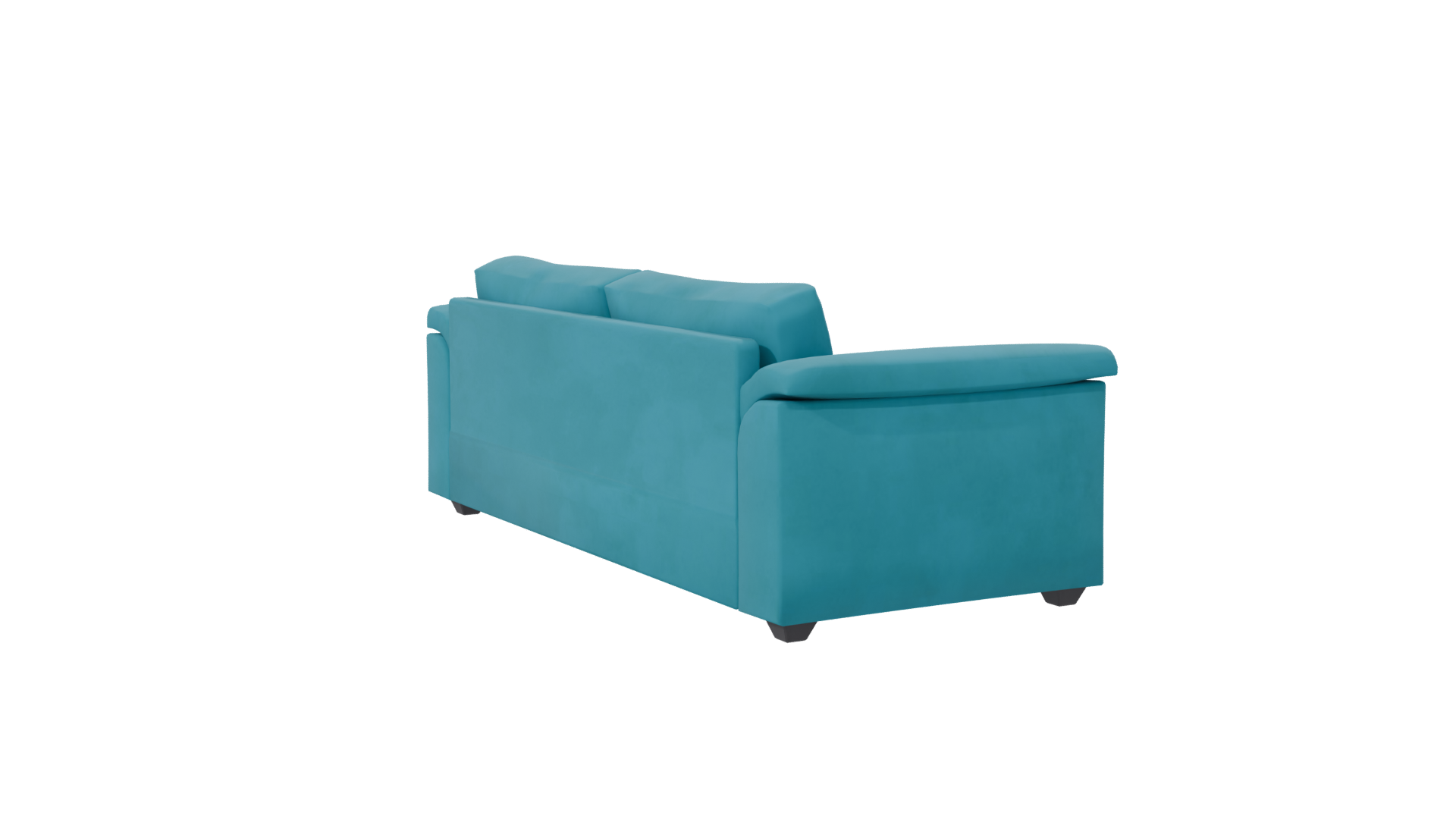 Stylish Modern Teal Sofa 3D Model - Professional 3D Model Render 7