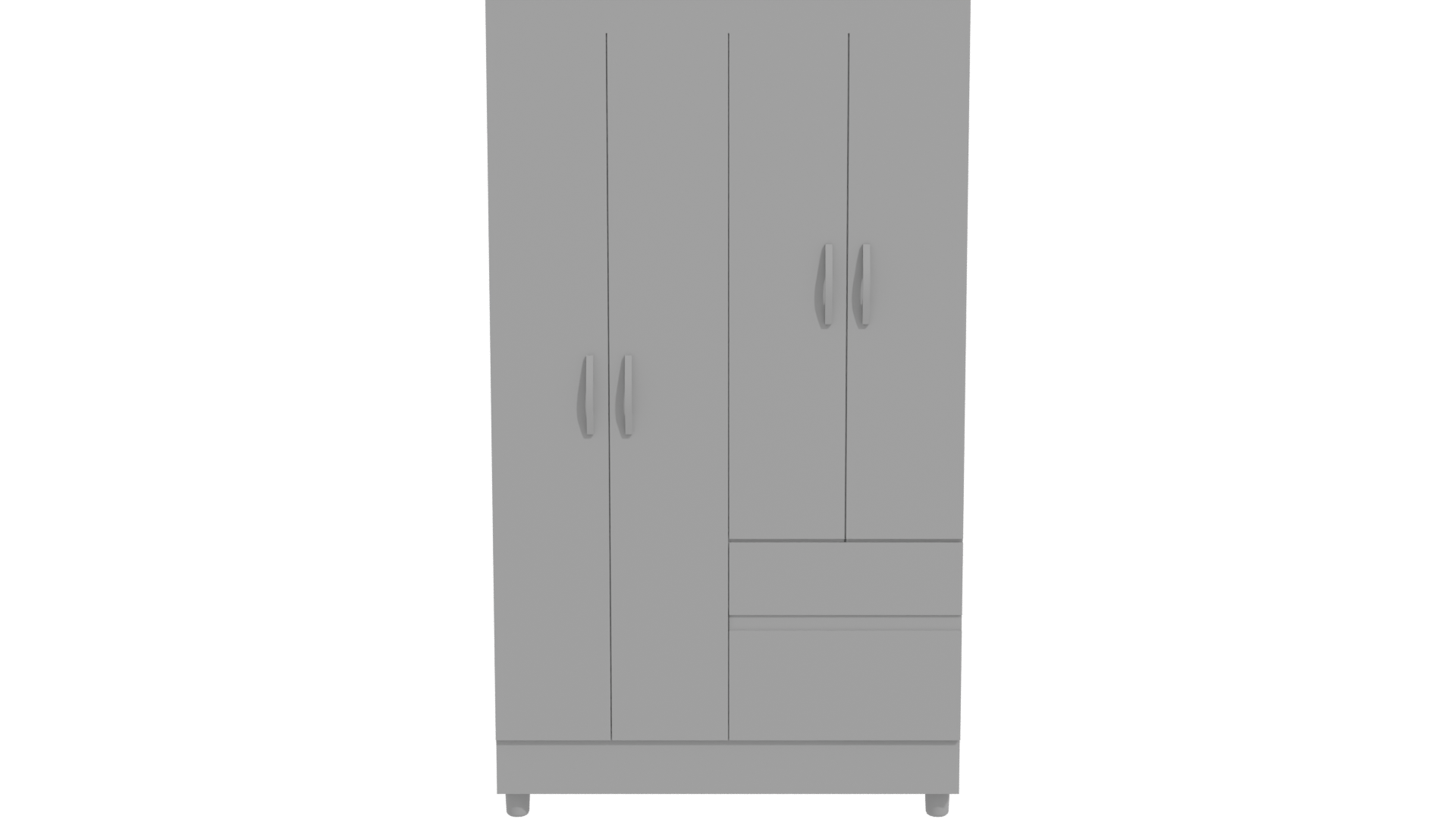 Modern Wooden Closet 3D Model - Professional 3D Model Render 11