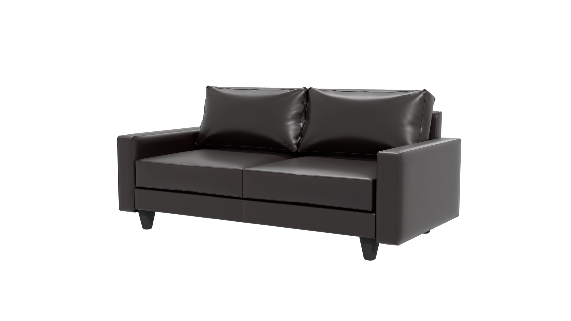 Modern Leather Sofa 3D Model - Professional 3D Model Render 12