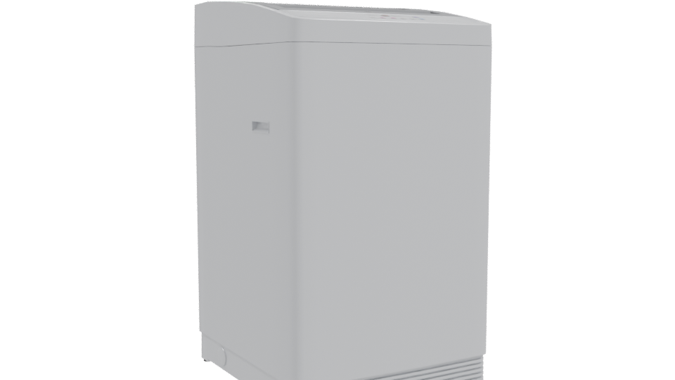 Minimalist Household Washing Machine 3D - Professional 3D Model Render 10