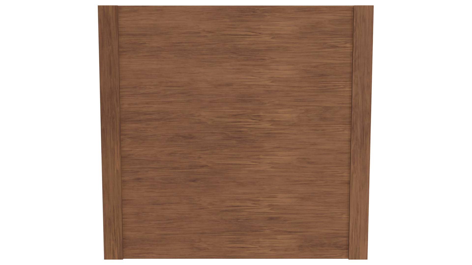 Stylish Wooden Wall Shelf with Mirrors 3D Model - Professional 3D Model Render 5