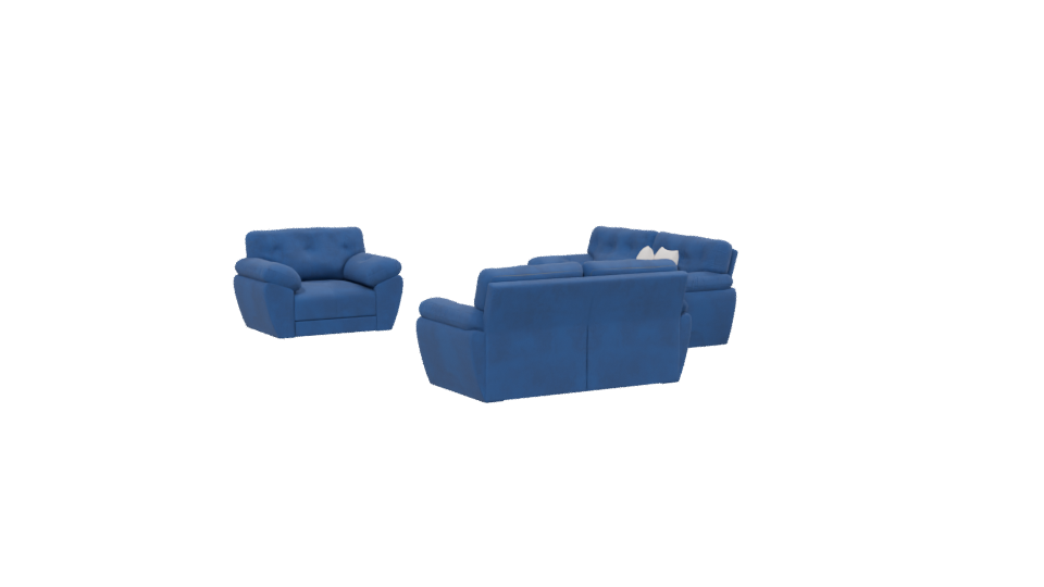 SALA 321 Azul Sofa Set 3D - Professional 3D Model Render 13