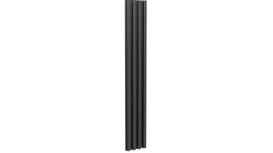 Vertical Modern Slat Panel Model - Professional 3D Model Render 4