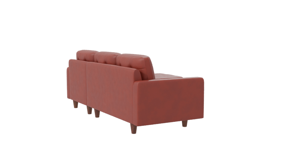 Sofa Chaiselong Left Napoles 3D - Professional 3D Model Render 7