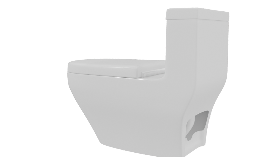 Stylish Modern Toilet 3D Model - Professional 3D Model Render 3