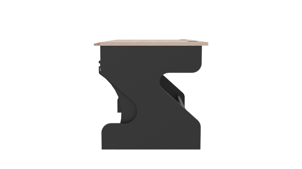 Stylish Modern Office Desk 3D Model - Professional 3D Model Render 2