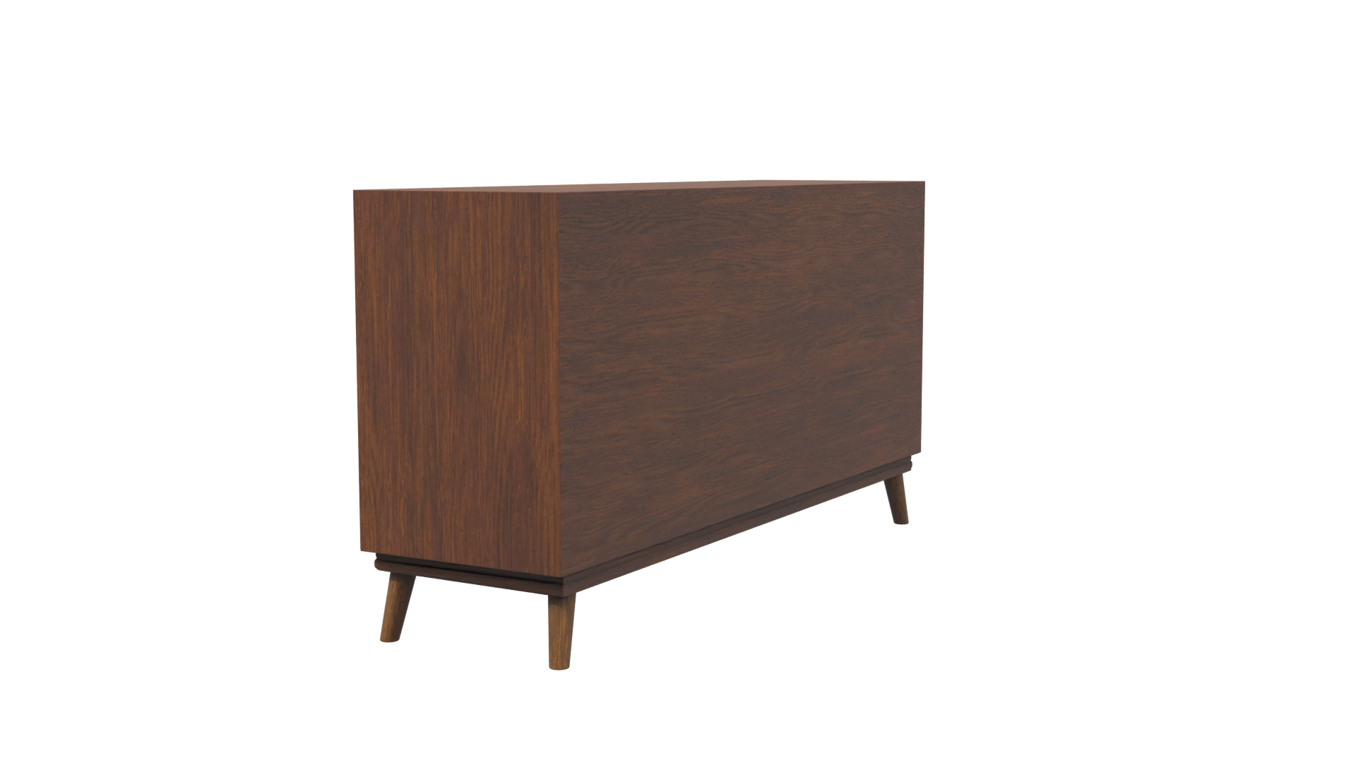 Stylish Wooden Cabinet Model - Professional 3D Model Render 3