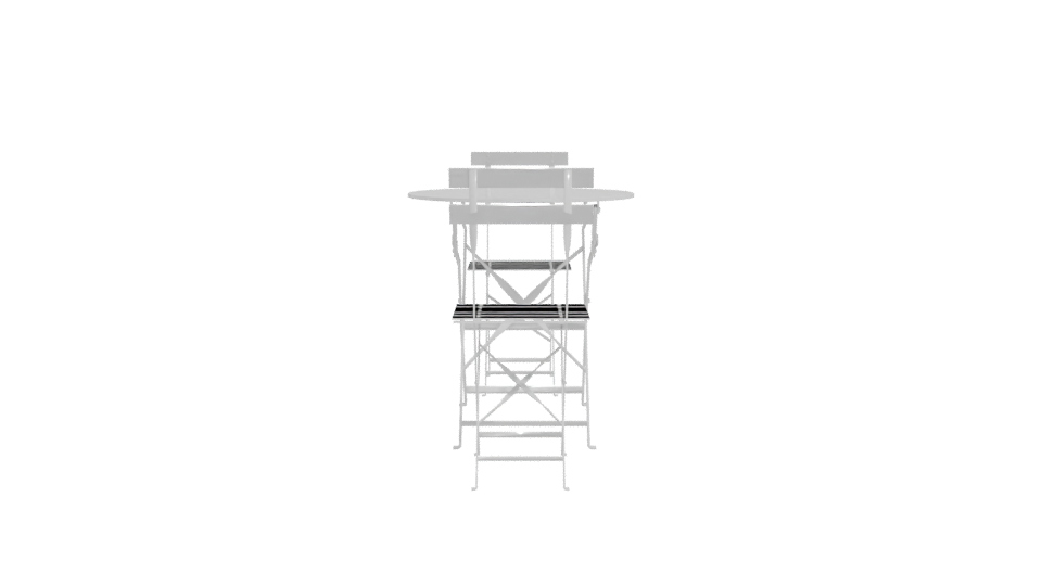 Stylish Patio Table Set Model - Professional 3D Model Render 11