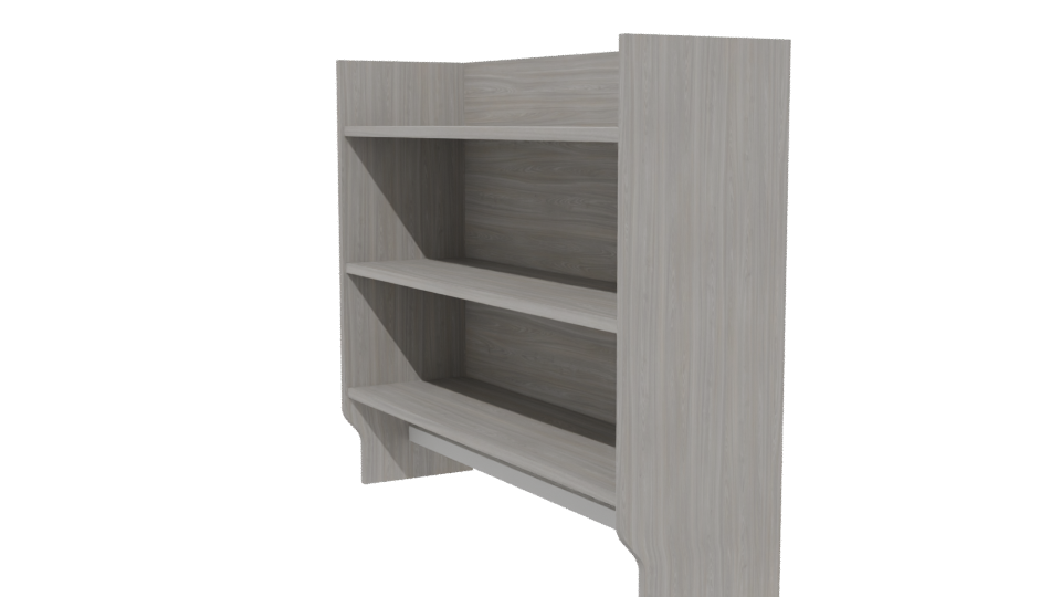 Modern Wooden Bookshelf 3D Model - Professional 3D Model Render 13