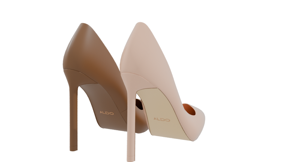 Elegant High Heeled Shoes 3D - Professional 3D Model Render 9