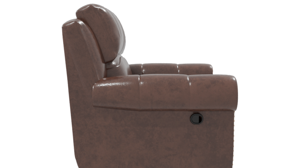 Classic Leather Armchair 3D Model - Professional 3D Model Render 8