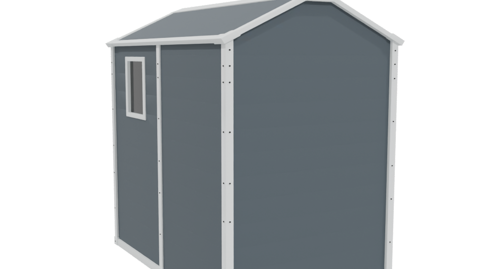 Stylish Storage Shed 3D Model - Professional 3D Model Render 4