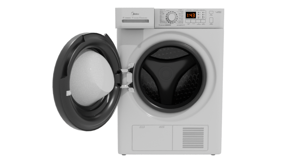 Realistic Household Dryer 3D Model - Professional 3D Model Render 11