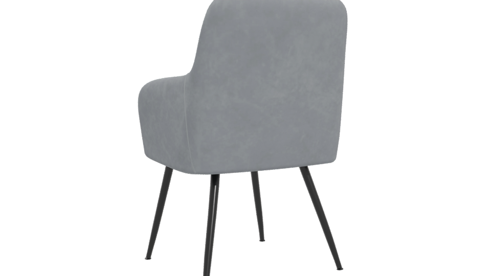 Modern Gray Occasional Chair 3D - Professional 3D Model Render 4