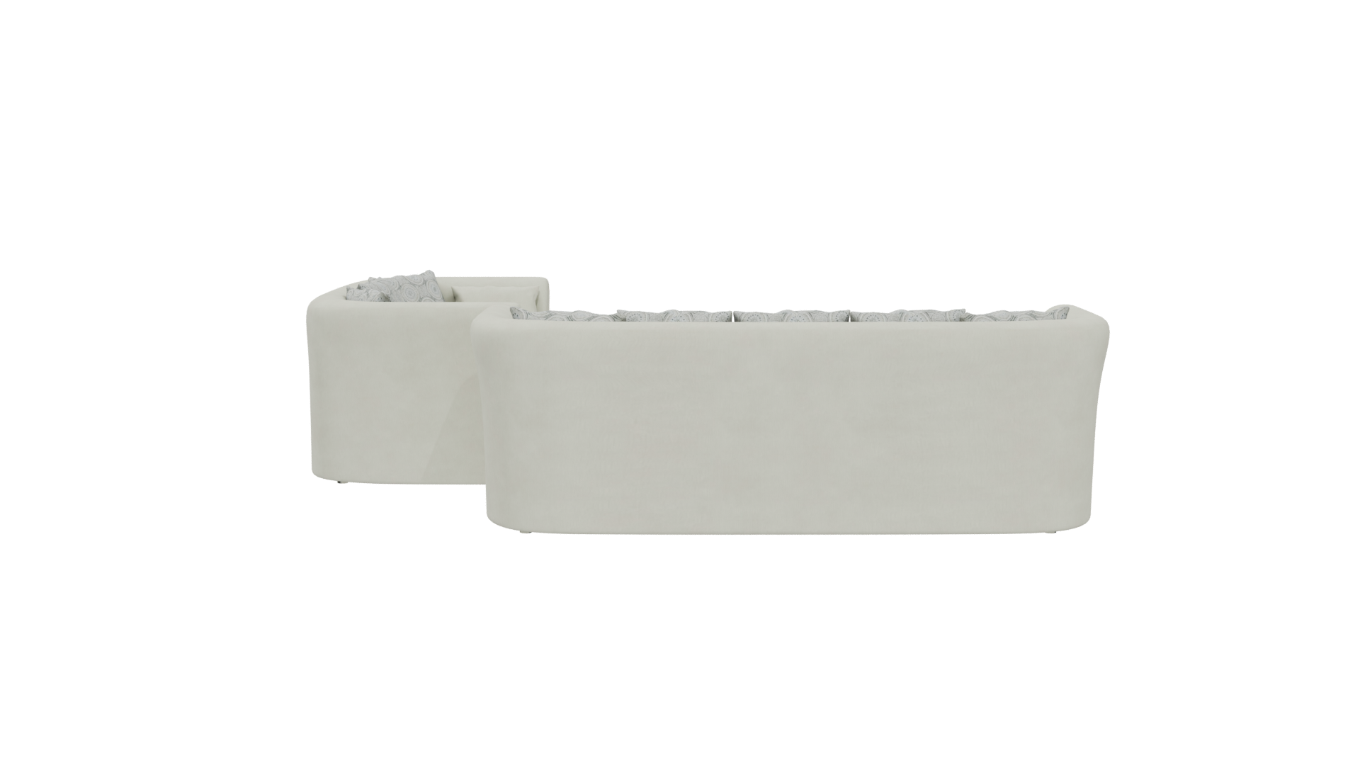 Stylish Sectional Sofa 3D Model - Professional 3D Model Render 5