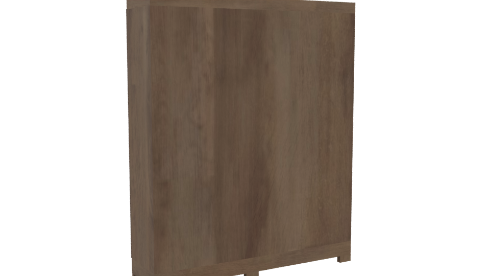 Stylish Wooden Wardrobe 3D Model - Professional 3D Model Render 4