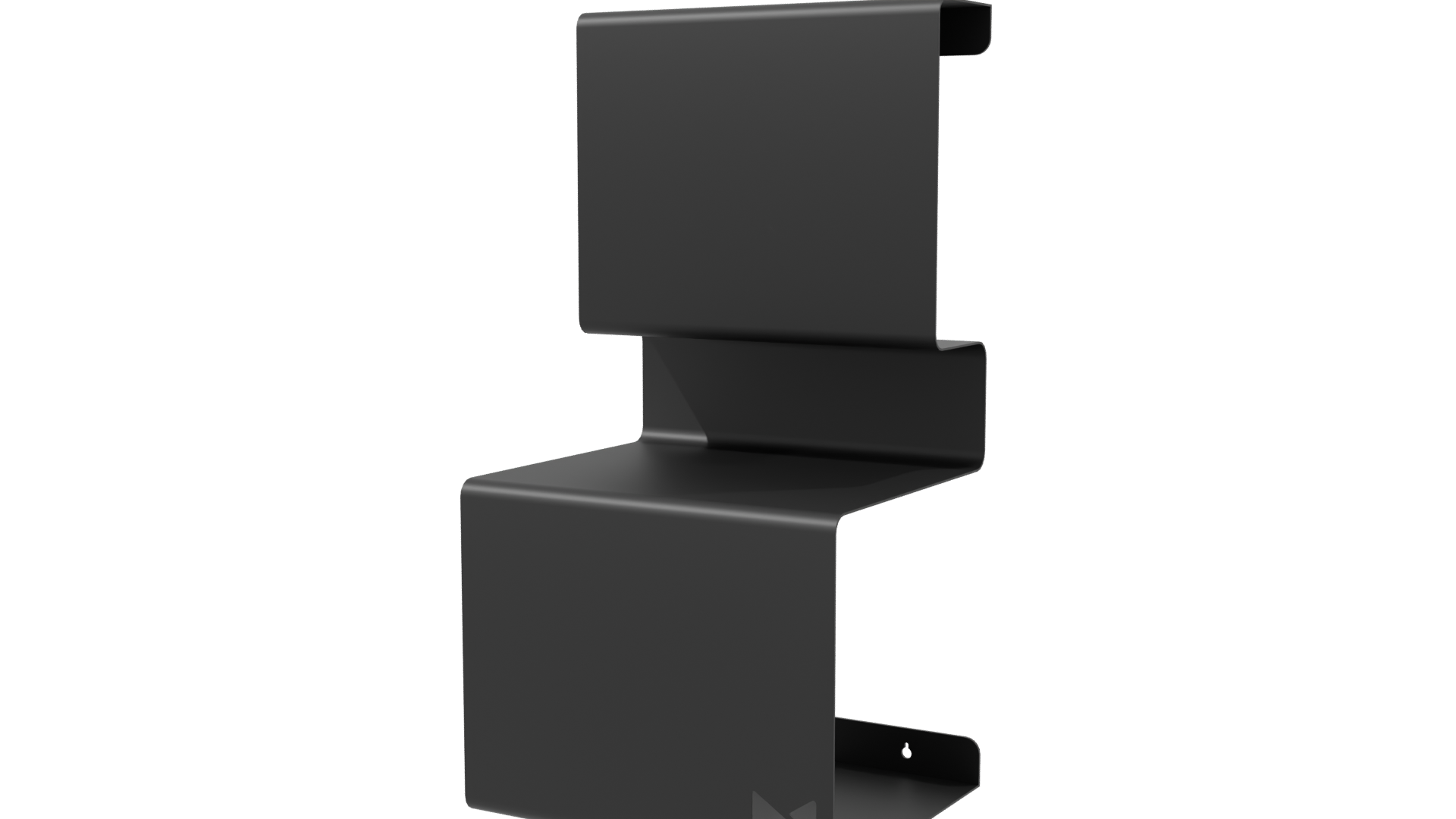 Contemporary Minimalist Metal Shelf Unit 3D Model - Professional 3D Model Render 3