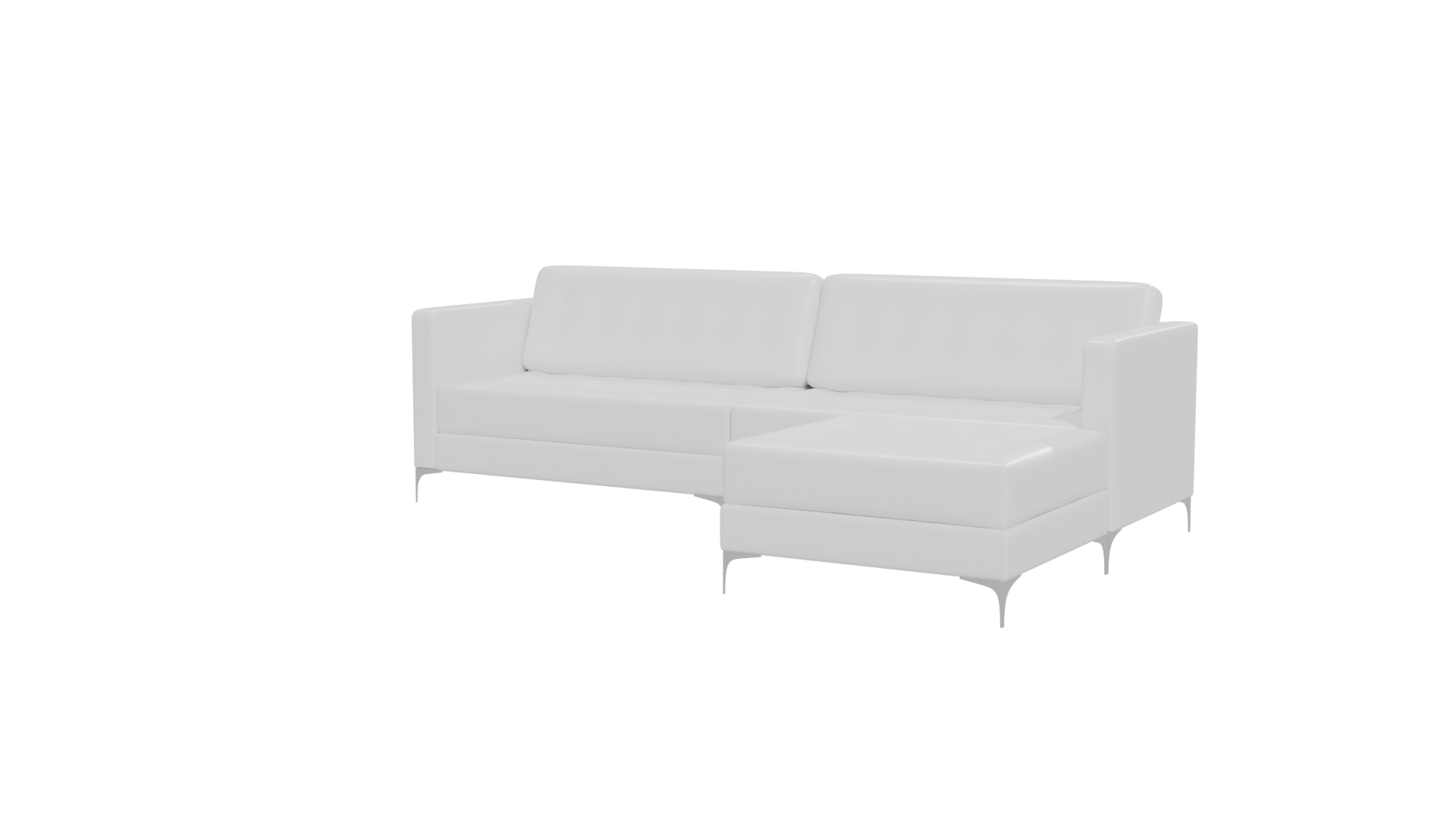 Stylish Minimalist Sofa Set - Professional 3D Model Render 12