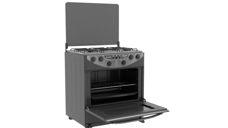 Stylish Gas Range Appliance 3D - Professional 3D Model Render 10