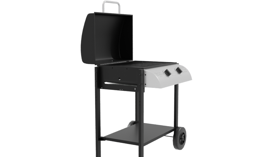 Outdoor Gas Grill 3D Model - Professional 3D Model Render 9