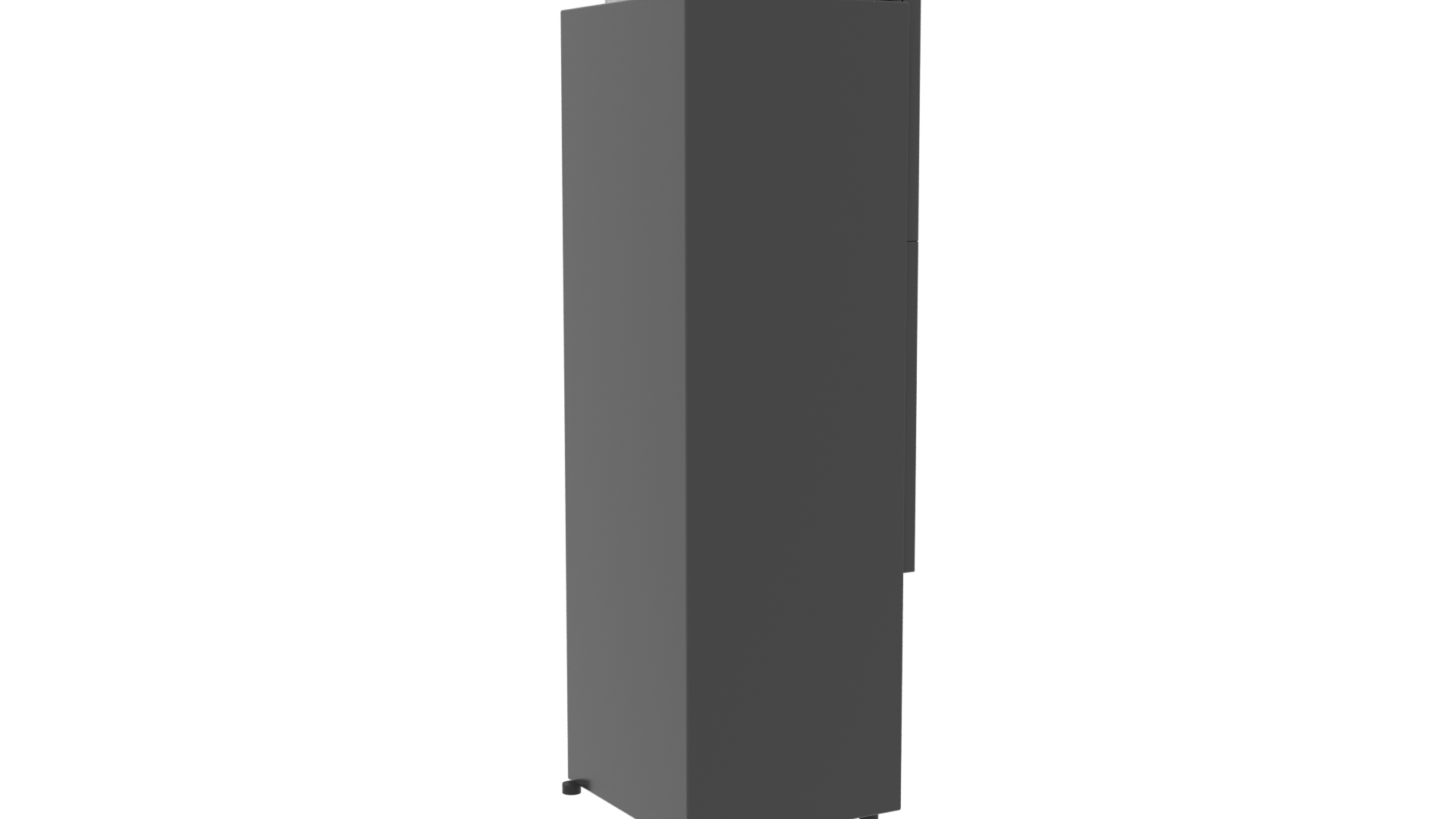 Sleek Black Refrigerator 3D Model - Professional 3D Model Render 7