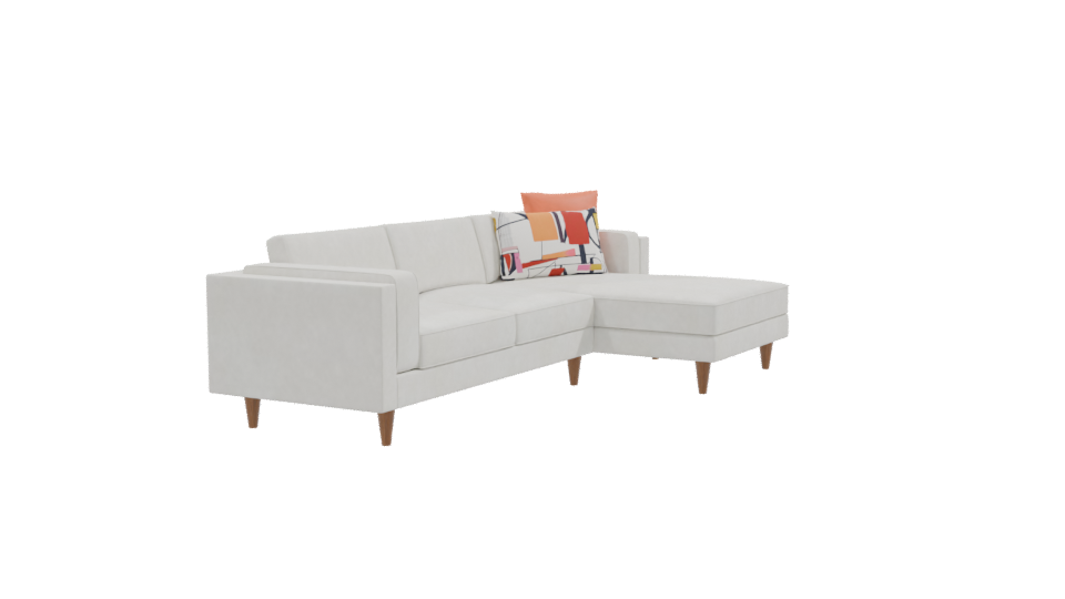 Modern Sectional Sofa 3D Model - Professional 3D Model Render 9