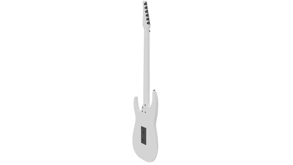 Stylized Electric Guitar Model - Professional 3D Model Render 7