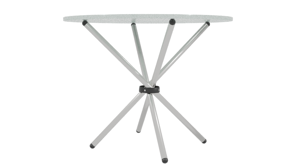 Stylish Glass Top Table 3D - Professional 3D Model Render 3