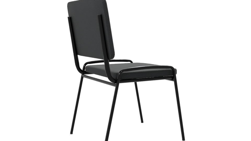 Stylish Minimalist Dining Chair 3D - Professional 3D Model Render 7