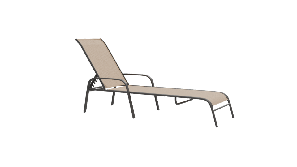 Stylish Outdoor Lounger Model - Professional 3D Model Render 12