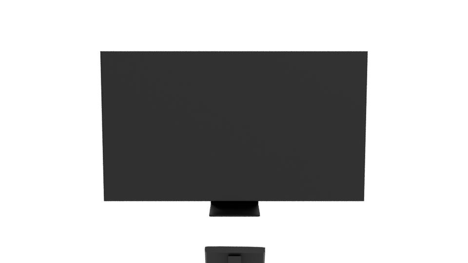 Sleek Modern Flat Screen Television 3D Model - Professional 3D Model Render 11