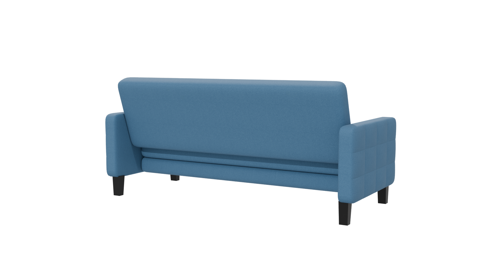 Blue Futon Sofa Model 3D - Professional 3D Model Render 21