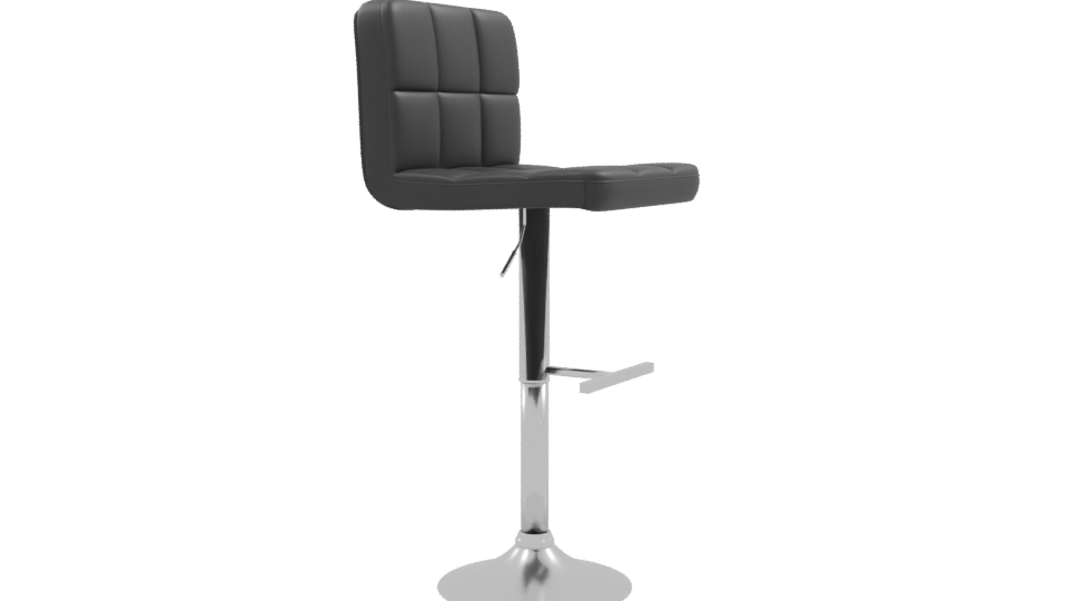 Stylish Adjustable Bar Stool 3D - Professional 3D Model Render 9