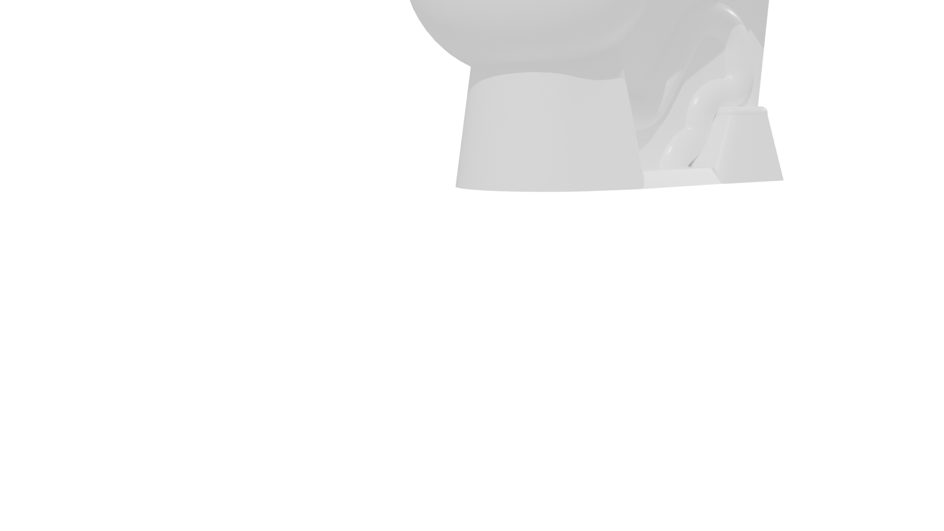 Stylish White Toilet 3D Model for Your Projects - Professional 3D Model Render 25