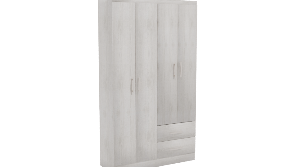 Stylish Wooden Storage Cabinet 3D - Professional 3D Model Render 10