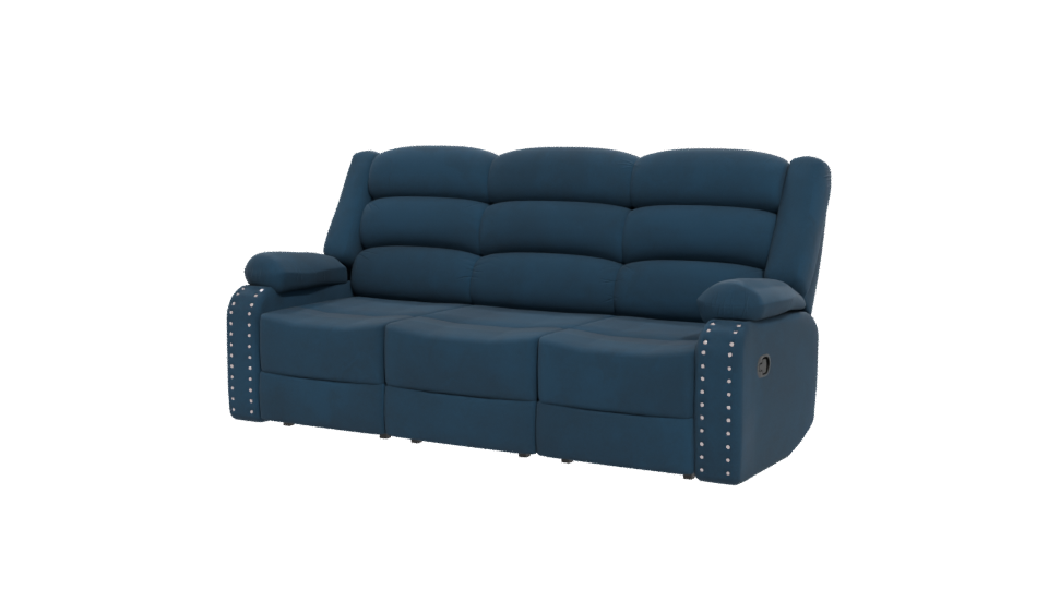 Stylish Reclining Sofa 3D Model - Professional 3D Model Render 12