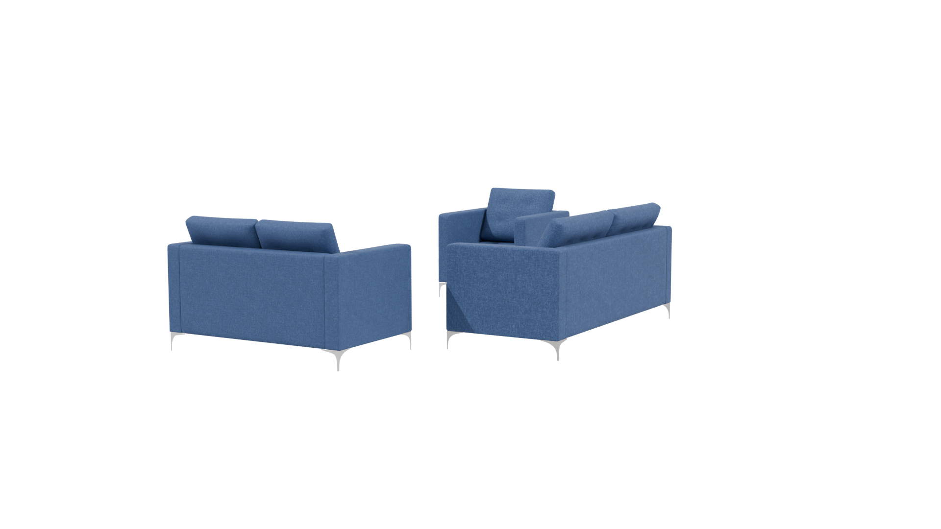 Living Room Sofa Set 3D Model - Professional 3D Model Render 3