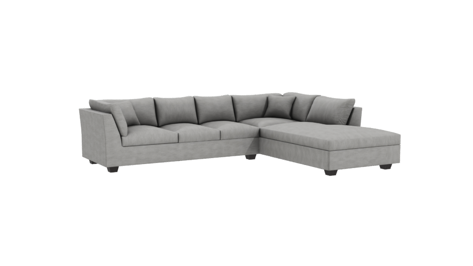 Luxurious Modern Sectional Sofa - Professional 3D Model Render 10