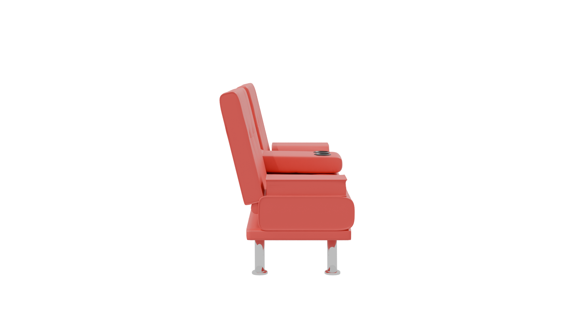 Stylish Sofa with Cup Holders - Professional 3D Model Render 8