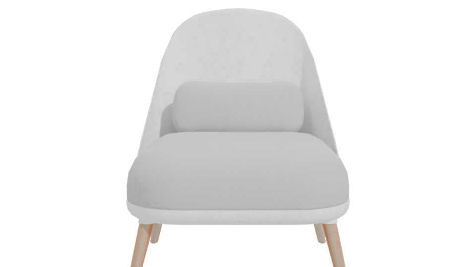 Stylish Minimalist Lounge Chair 3D Model - Professional 3D Model Render 11