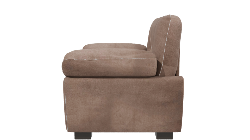 Stylish Fabric Armchair 3D Model - Professional 3D Model Render 2