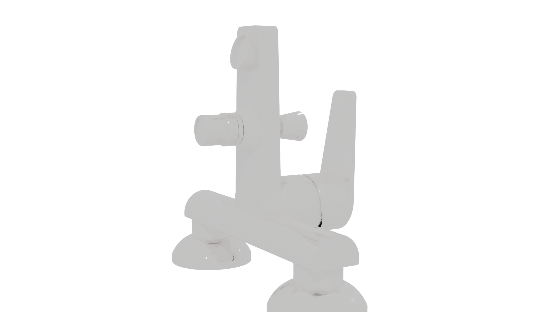 Sleek Modern Kitchen Faucet 3D Model - Professional 3D Model Render 13