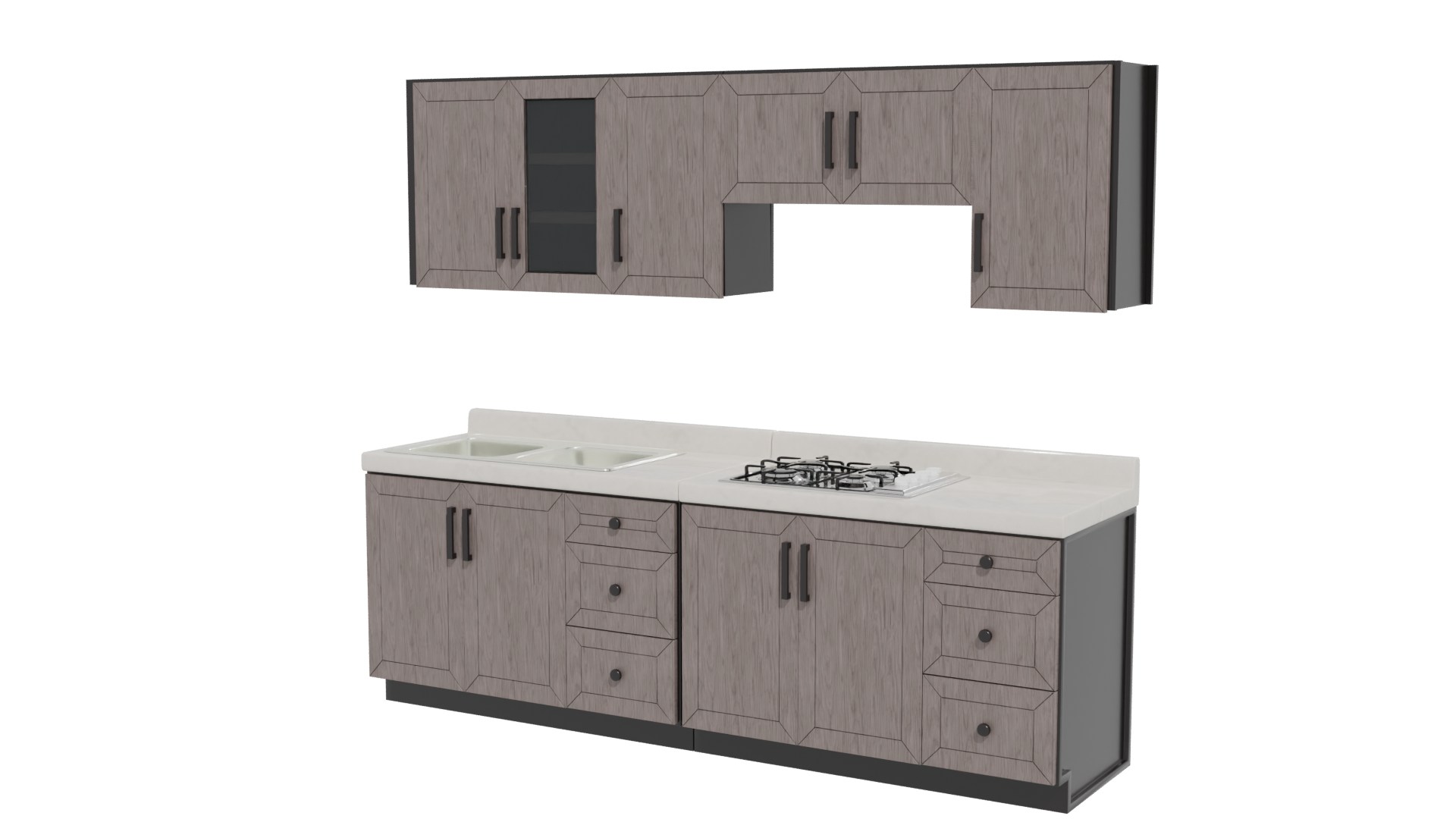Cocina Integral Monaco 3D Model - Professional 3D Model Render 12