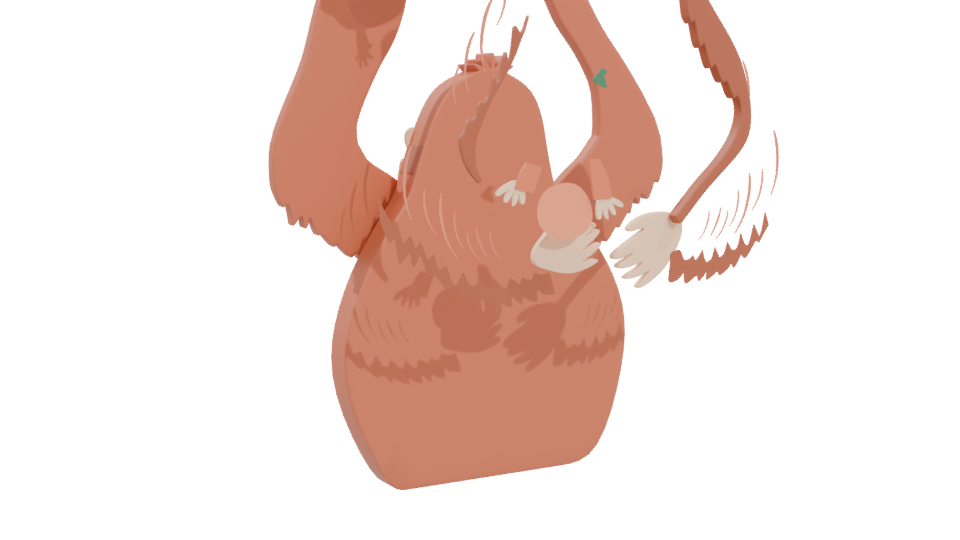 Whimsical Cartoon Animal Family 3D Model - Professional 3D Model Render 4