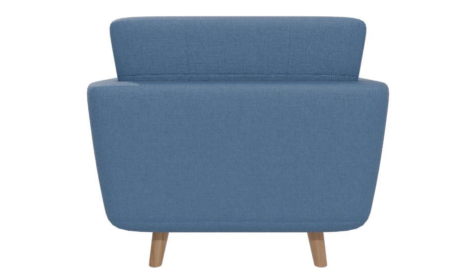 Stylish Modern Fabric Armchair 3D Model - Professional 3D Model Render 5