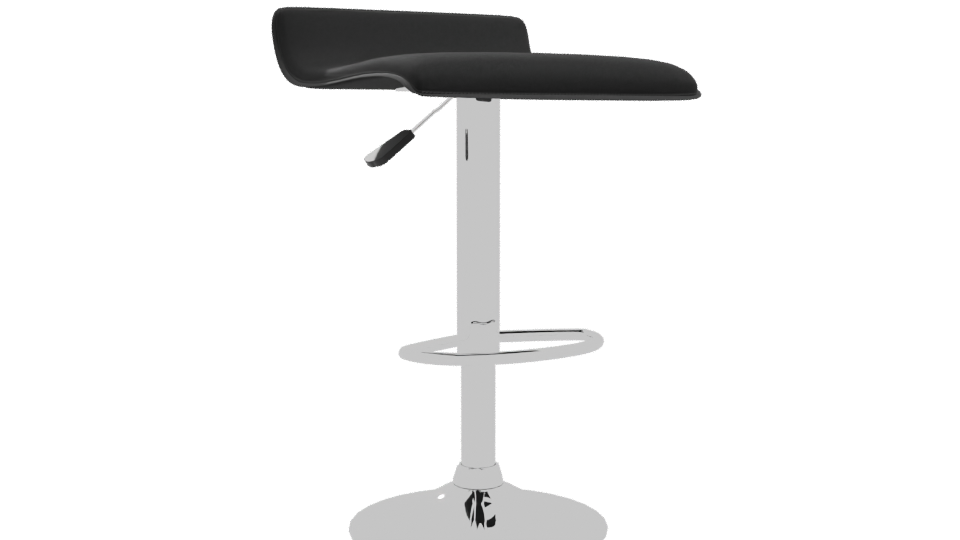 Sleek Modern Bar Stool 3D - Professional 3D Model Render 10